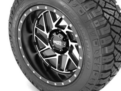 OFF ROAD WHEEL AND TIRE 13 3D model