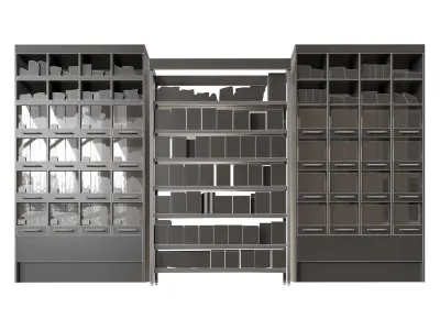 Nuts shelves 3D model