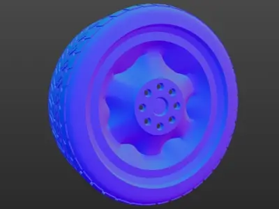 Spare tire -  3D model Free 3D model