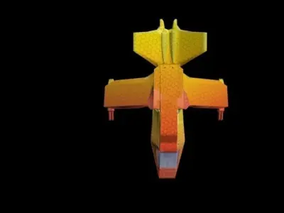 Space Fighter Sabre Free low-poly 3D model