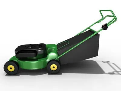 Lawn mower 3D model