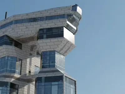 modern building no 1 3D model