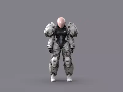 Night City Character Resident 3D model purchase