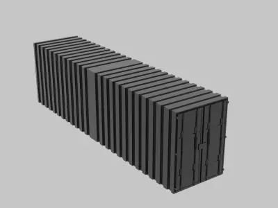 IOS container Box Free 3D model
