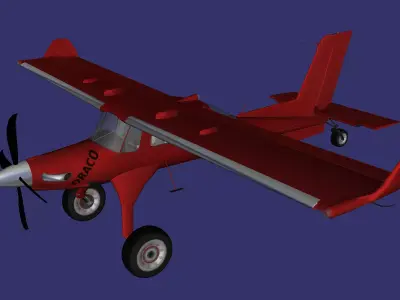 PZL 104 wilga 2000 Draco Free low-poly 3D model