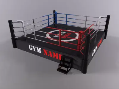 PBR Boxing Ring - Type B Low-poly 3D model