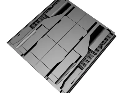 Three Panel Modules 3D model