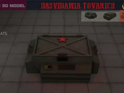 Dasvidania tovarich Low-poly 3D model