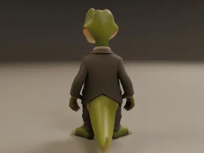 dinosaur in suit 3D print model