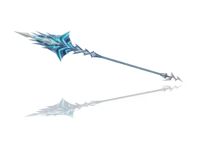 Lightning Spear Low-poly 3D model