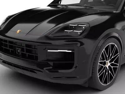 Porsche Cayenne E-Hybrid Black Edition 2025 3d model 3D model