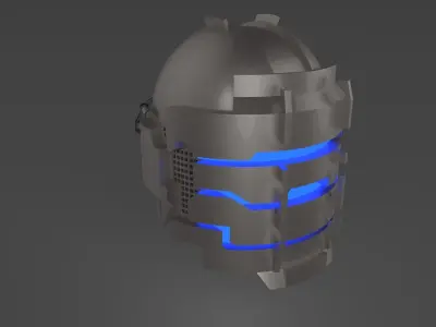 Dead Space - Isaac Clarke helmet  Obsidian Suite Free 3D model