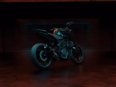 KTM Duke 250 3D Model 3D model