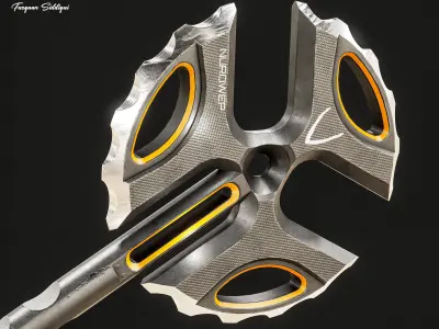 Ultimate Axe Weapon PBR Low-poly 3D model
