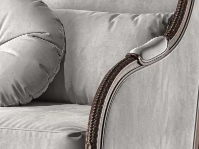 chairish armchair art 4353 3D model