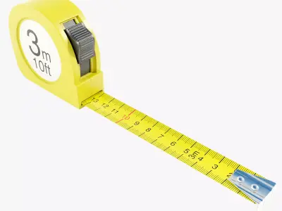 Metal Tape Measure 3D model