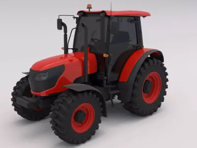 Tractor Red 3D model