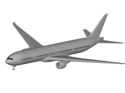 Boeing 777 3D model purchase