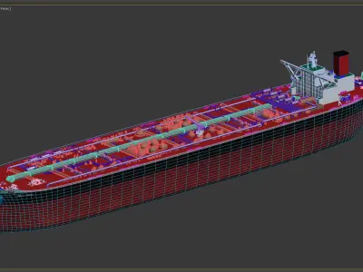 3DMAX Model-China Super Large Tanker 3D model