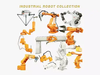 Industrial Robots Collection 3D model