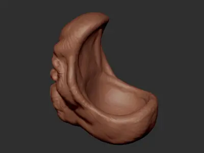 Face bowl 3D print model