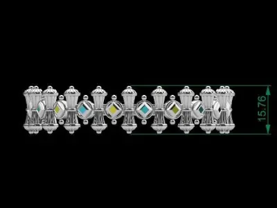 054 - Antique Bangle Design For Girls new 3D print model