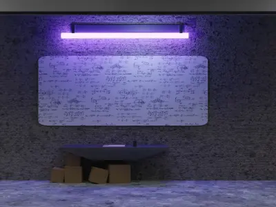 Cyberpunk Slum Building Free low-poly 3D model