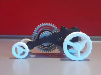 Pull-Back Action Car 3D print model