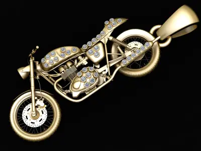 bike pendant 3d printable model  3D print model