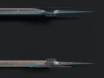 Medieval Poleaxe Low-poly 3D model