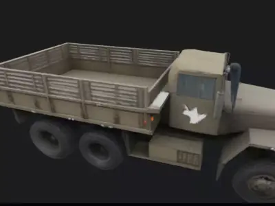 Military Truck 3D Model 3D model from CGTrader
