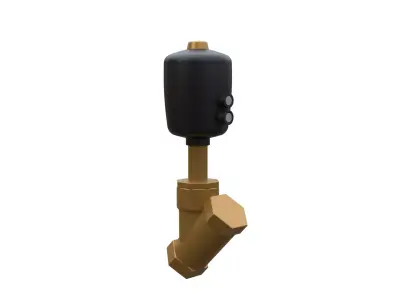 pneumatic valve construction 3D model