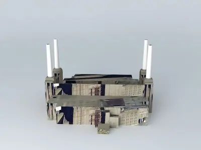 Battersea Power Station, London Free 3D model
