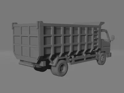 Mitsubishi Fuso Canter FE Dump Truck 3D print model