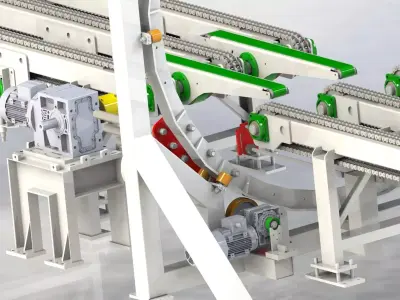 Stretching Station all system 2000 mm 3D model