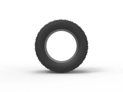 Dune buggy rear tire 19 Scale 1 to 25 3D print model