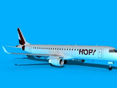 Embraer Emb-190 Air France HOP 2 3D model
