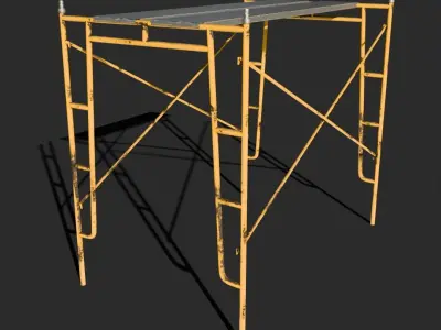 Scaffolding rack Low-poly 3D model
