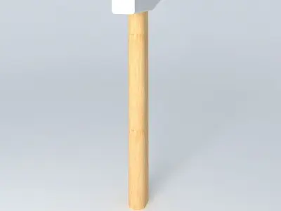 wooden hammer Free 3D model