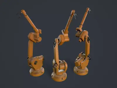 Factory robotic machine  3D model