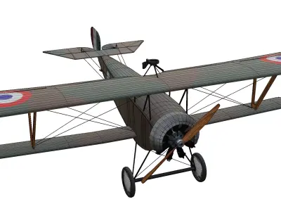 Nieuport 11 Bebe Low-poly 3D model purchase