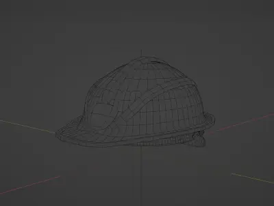 Yellow Safety Helmet 3D model purchase