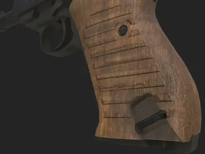 Walther P38 Low-poly 3D model