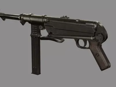 IMI Uzi ZX Low-poly 3D model Low-poly 3D model