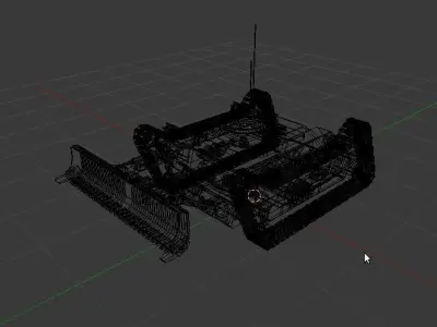 Bulldozer LS Free 3D model