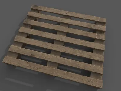 Wooden Pallet  Low-poly 3D model buy