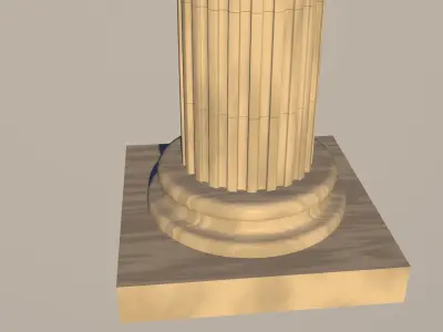 Corinth column 3D model