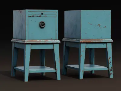 Drawer Cabinet Low-poly 3D model