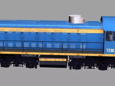 TEM2 locomotive 3D model
