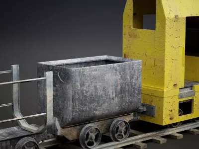 Mine Train 3D model purchase